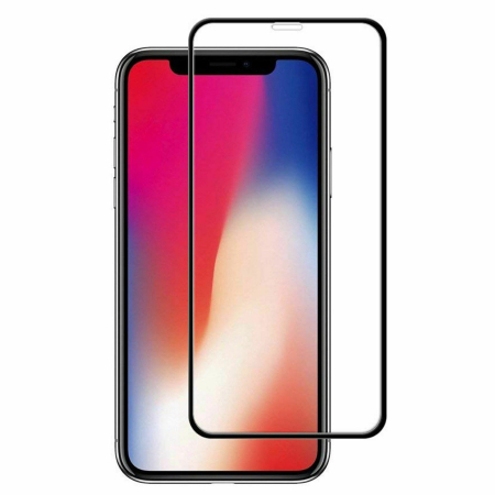 Sub 99 Lei - Folie de Protectie, Flippy, pentru iPhone 15 Pro Max, Tempered Glass 6D, Full Cover, Margini Negre, Transparent