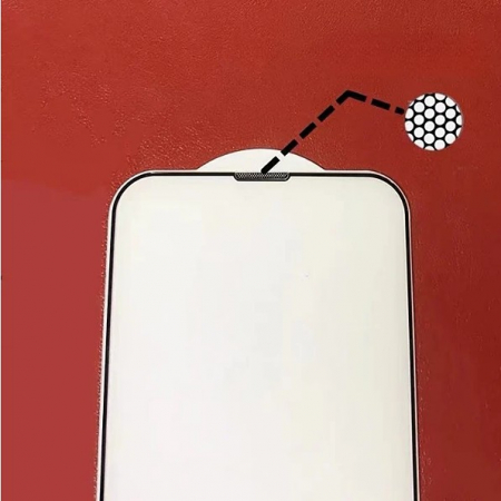 Folie de Protectie, Flippy, pentru iPhone 15 Pro Max, Tempered Glass, HD, Acoperire Completa, Protectie Anti-Praf pentru Difuzor, Margini Negre, Transparent [1]