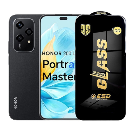 GSM - Folie de Protectie pentru Honor 200 Lite, Flippy, Sticla Securizata ESD, Margini Negre, Rezistenta la Zgirieturi, Antistatica, 0.35 mm, Transparenta