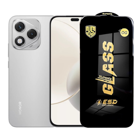GSM - Folie de Protectie pentru Honor 400 Lite, Flippy, Sticla Securizata ESD, Margini Negre, Rezistenta la Zgirieturi, Antistatica, 0.35 mm, Transparenta