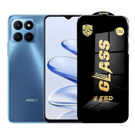 GSM - Folie de Protectie pentru Honor 70 Lite, Flippy, Sticla Securizata ESD, Margini Negre, Rezistenta la Zgirieturi, Antistatica, 0.35 mm, Transparenta