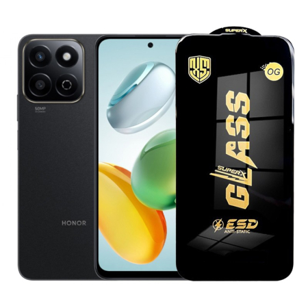 GSM - Folie de Protectie pentru Honor Play 60, Flippy, Sticla Securizata ESD, Margini Negre, Rezistenta la Zgirieturi, Antistatica, 0.35 mm, Transparenta