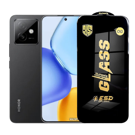 GSM - Folie de Protectie pentru Honor X60 GT, Flippy, Sticla Securizata ESD, Margini Negre, Rezistenta la Zgirieturi, Antistatica, 0.35 mm, Transparenta