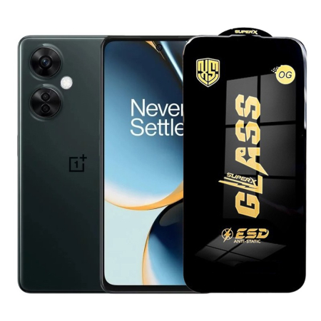 Sub 99 Lei - Folie de Protectie pentru OnePlus Nord CE3, Flippy, Sticla Securizata ESD, Margini Negre, Rezistenta la Zgirieturi, Antistatica, 0.35 mm, Transparenta