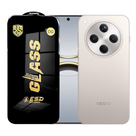 Sub 99 Lei - Folie de Protectie pentru Oppo Find X8s+, Flippy, Sticla Securizata ESD, Margini Negre, Rezistenta la Zgirieturi, Antistatica, 0.35 mm, Transparenta