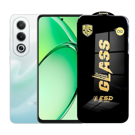 Sub 99 Lei - Folie de Protectie pentru Oppo K12x, Flippy, Sticla Securizata ESD, Margini Negre, Rezistenta la Zgirieturi, Antistatica, 0.35 mm, Transparenta