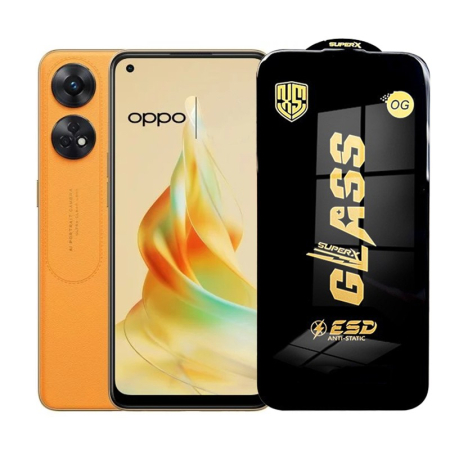 GSM - Folie de Protectie pentru Oppo Reno 8T, Flippy, Sticla Securizata ESD, Margini Negre, Rezistenta la Zgirieturi, Antistatica, 0.35 mm, Transparenta