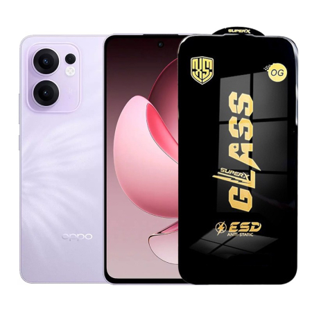Sub 99 Lei - Folie de Protectie pentru Oppo Reno13 F, Flippy, Sticla Securizata ESD, Margini Negre, Rezistenta la Zgirieturi, Antistatica, 0.35 mm, Transparenta