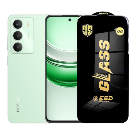 GSM - Folie de Protectie pentru Realme C73, Flippy, Sticla Securizata ESD, Margini Negre, Rezistenta la Zgirieturi, Antistatica, 0.35 mm, Transparenta