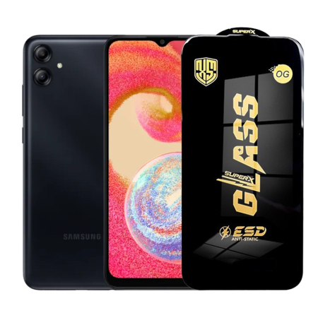 Sub 99 Lei - Folie de Protectie pentru Samsung Galaxy A04s, Flippy, Sticla Securizata ESD, Margini Negre, Rezistenta la Zgirieturi, Antistatica, 0.35 mm, Transparenta