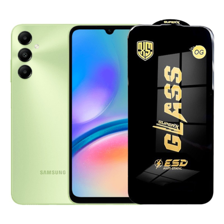 Sub 99 Lei - Folie de Protectie pentru Samsung Galaxy A05s, Flippy, Sticla Securizata ESD, Margini Negre, Rezistenta la Zgirieturi, Antistatica, 0.35 mm, Transparenta