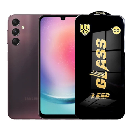 Sub 99 Lei - Folie de Protectie pentru Samsung Galaxy A24, Flippy, Sticla Securizata ESD, Margini Negre, Rezistenta la Zgirieturi, Antistatica, 0.35 mm, Transparenta