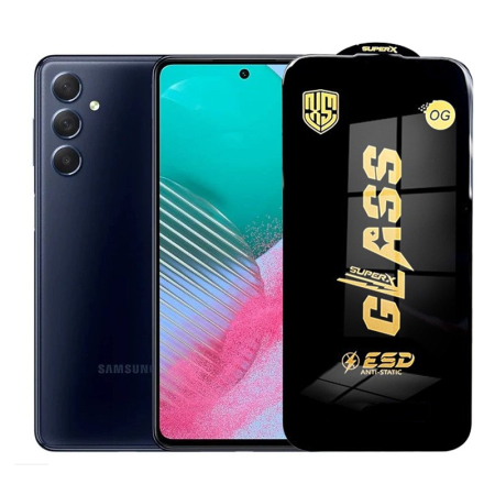 Sub 99 Lei - Folie de Protectie pentru Samsung Galaxy M54, Flippy, Sticla Securizata ESD, Margini Negre, Rezistenta la Zgirieturi, Antistatica, 0.35 mm, Transparenta