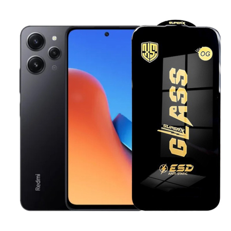 Sub 99 Lei - Folie de Protectie pentru Xiaomi Redmi 12, Flippy, Sticla Securizata ESD, Margini Negre, Rezistenta la Zgirieturi, Antistatica, 0.35 mm, Transparenta