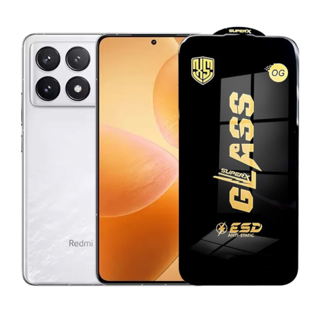 Sub 99 Lei - Folie de Protectie pentru Xiaomi Redmi K70 Pro, Flippy, Sticla Securizata ESD, Margini Negre, Rezistenta la Zgirieturi, Antistatica, 0.35 mm, Transparenta