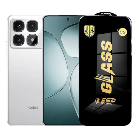 Sub 99 Lei - Folie de Protectie pentru Xiaomi Redmi K70 Ultra, Flippy, Sticla Securizata ESD, Margini Negre, Rezistenta la Zgirieturi, Antistatica, 0.35 mm, Transparenta