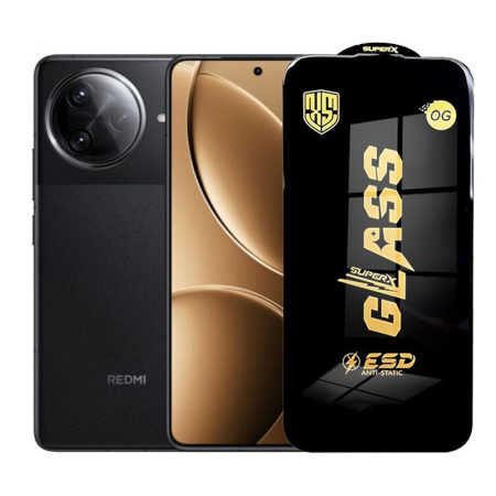 Sub 99 Lei - Folie de Protectie pentru Xiaomi Redmi K80 Pro, Flippy, Sticla Securizata ESD, Margini Negre, Rezistenta la Zgirieturi, Antistatica, 0.35 mm, Transparenta