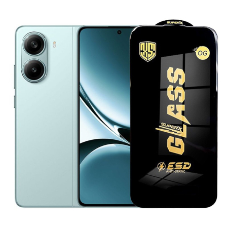 Sub 99 Lei - Folie de Protectie pentru Xiaomi Redmi Turbo 4, Flippy, Sticla Securizata ESD, Margini Negre, Rezistenta la Zgirieturi, Antistatica, 0.35 mm, Transparenta