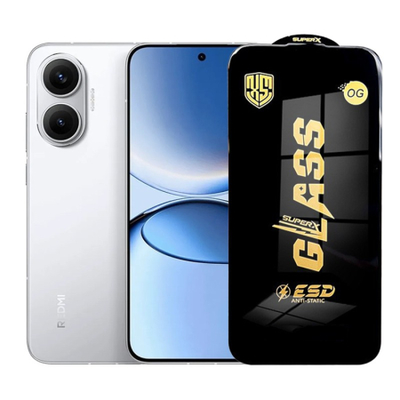 Sub 99 Lei - Folie de Protectie pentru Xiaomi Redmi Turbo 4 Pro, Flippy, Sticla Securizata ESD, Margini Negre, Rezistenta la Zgirieturi, Antistatica, 0.35 mm, Transparenta