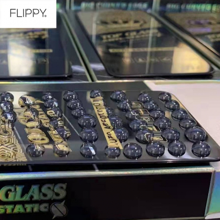 Folie ecran Flippy pentru iPhone 14 Pro Max, Sticla ESD, Top Glass, Anti-static, Negru [4]