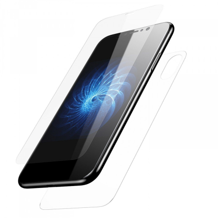 Folie Plastic Huawei Mate 10 Lite Fata-Spate Transparent [2]