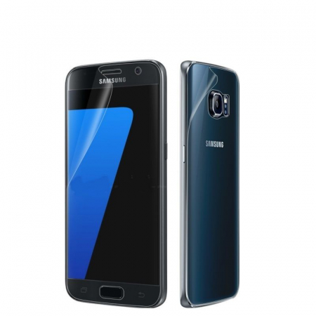 GSM - Folie Plastic Samsung Galaxy S7 Edge Fata-Spate Transparent