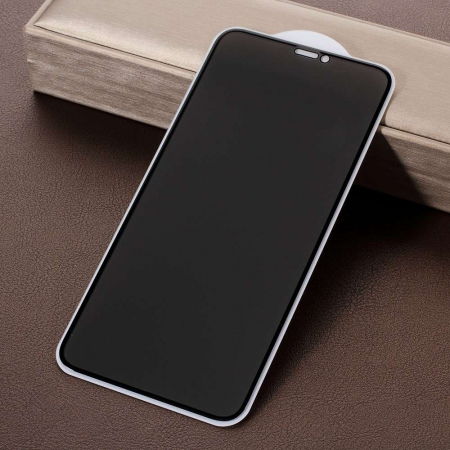 GSM - Folie Sticla Apple iPhone 11/XR Full Glue Privacy Negru