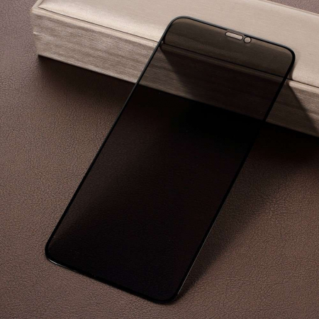 Folie Sticla Apple iPhone 11/XR Full Glue Privacy Negru [2]