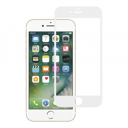 Folie Sticla Apple iPhone 6/6S Full Face Alb [2]