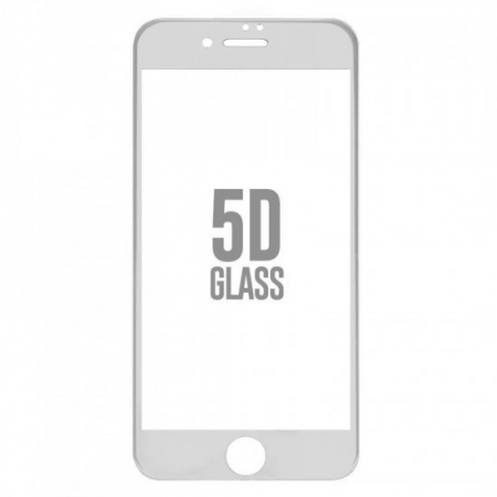 Folie Sticla Apple iPhone 7 Plus 4D/5D Alb [3]