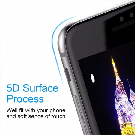 Folie Sticla Apple iPhone 8 Plus 5D Negru [1]