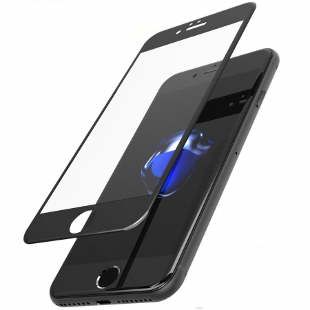 Folie Sticla Apple iPhone 8 Plus Full Face Negru [2]