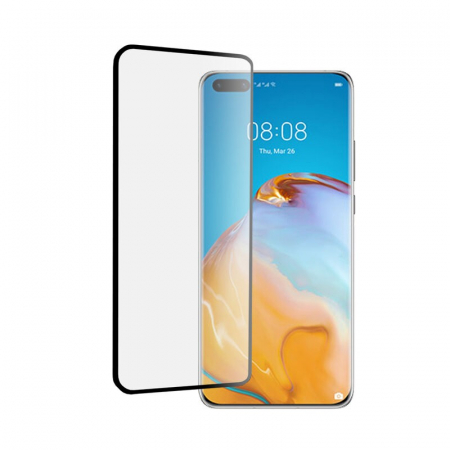 GSM - Folie Sticla Curbata Huawei P40 Pro Full Glue Negru