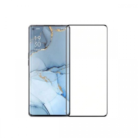 GSM - Folie Sticla Curbata Oppo Reno 3 Pro Full Glue Negru