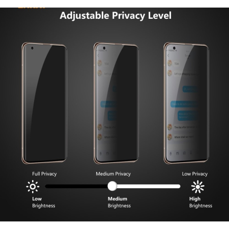 Folie Sticla curbata securizata Flippy compatibila cu Samsung S21 Ultra Full Glue Privacy Negru [5]