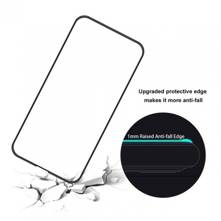 Folie Sticla Flippy® compatibila cu Apple iPhone 14 Plus / 13 Pro Max 111D Negru [1]
