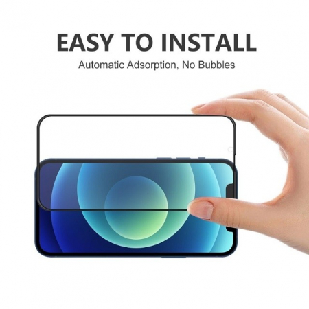 Folie Sticla Flippy® compatibila cu Apple iPhone 14 Plus / 13 Pro Max 111D Negru [3]