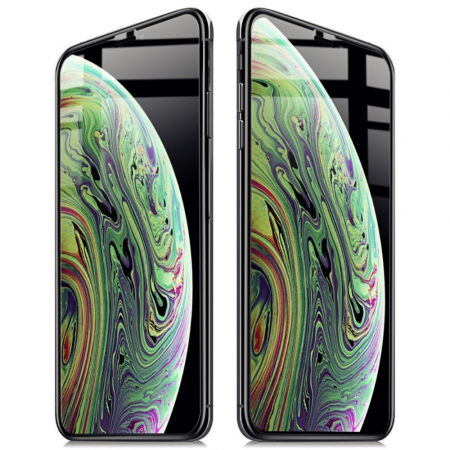 Folie Sticla Flippy® compatibila cu Apple iPhone X/XS 111D Negru [2]