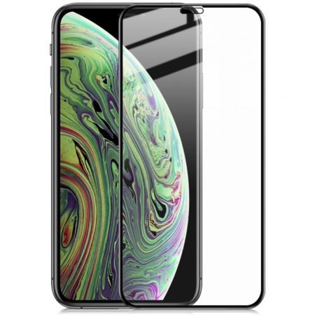 Folie Sticla Securizata 111D - Folie Sticla Flippy® compatibila cu Apple iPhone X/XS 111D Negru