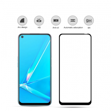 Folie Sticla Flippy® compatibila cu Oppo A72 111D Negru [2]