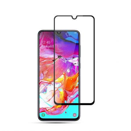 Folie Sticla Flippy® compatibila cu Samsung Galaxy A70 111D Negru [5]
