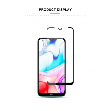 Folie Sticla Flippy® compatibila cu Xiaomi Redmi 8 111D Negru [17]