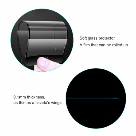 Folie Sticla Flippy® compatibila cu Xiaomi Redmi 8A 111D Negru [4]