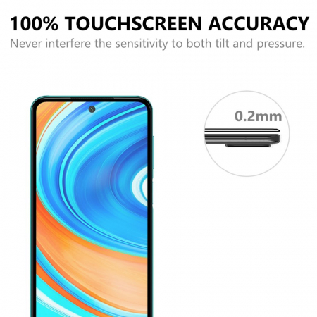 Folie Sticla Flippy® compatibila cu Xiaomi Redmi Note 9 Pro 111D Negru [6]