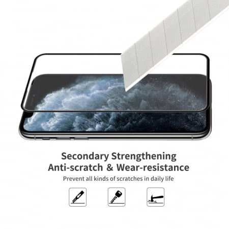 Folie Sticla Flippy® pentru Apple iPhone 11/XR 111D Negru [3]