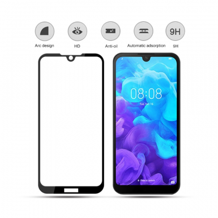 Folie Sticla Flippy® pentru Huawei Y5 2019 111D Negru [2]