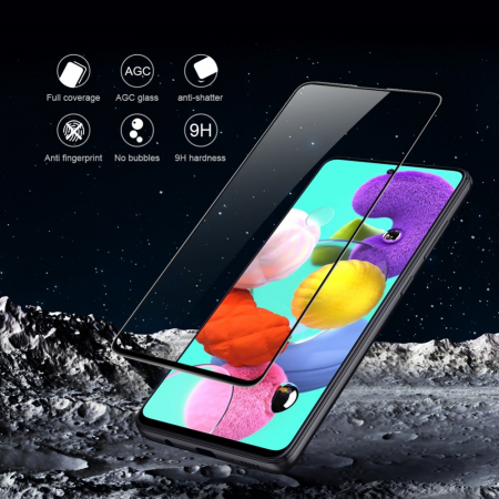 Folie Sticla Flippy® pentru Samsung A51 4G 111D Negru [4]