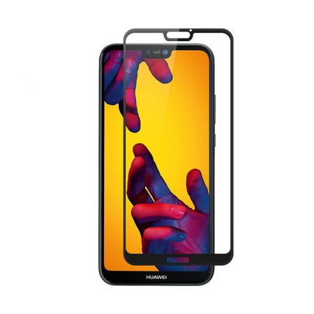 GSM - Folie Sticla Huawei P20 Lite 4D/5D Negru
