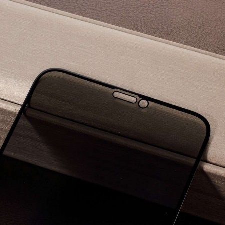 Folie Sticla Huawei P40 Lite Full Glue Privacy Negru [4]