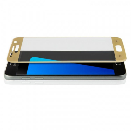 Folie Sticla Samsung Galaxy S7 4D/5D Auriu [1]